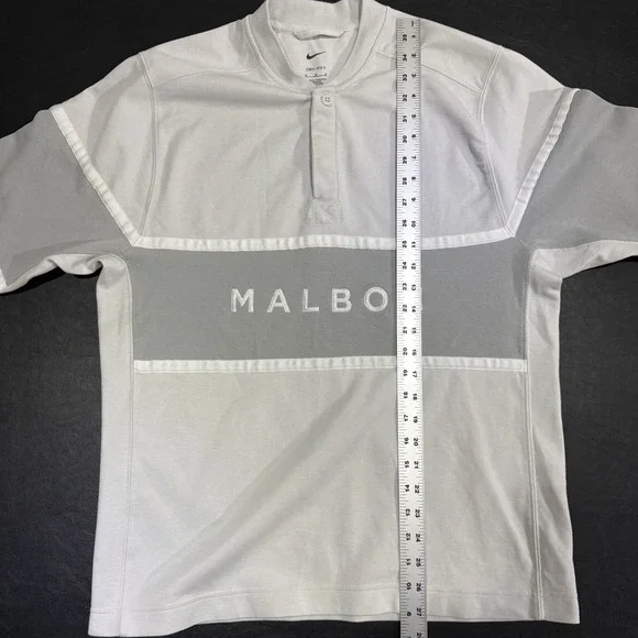 Rare Malbon Golf x Nike Dri-Fit NGC Long Sleeve Pullover Photon Dust Gray Size M
